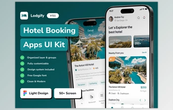 UI8 - Download Lodgify - Hotel Booking Mobile App UI <span class='badge badge-warning'>Kit</span>