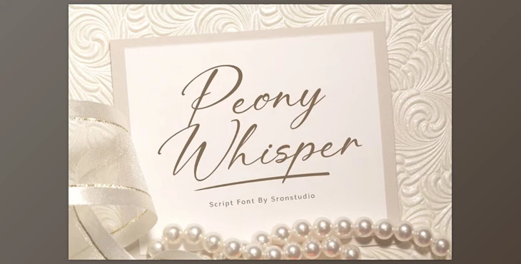Download Peony Whisper - Signature Font (Creative Market 291718838)