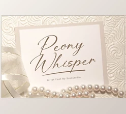 Download Peony Whisper - Signature Font (Creative Market 291718838)