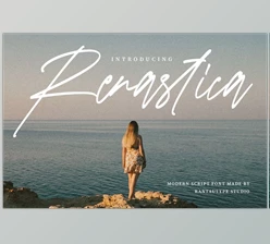 Download Renastica Modern Script Font (Creative Market 291713143)