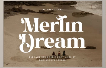 RantautypeStudio - Download Merlin <span class='badge badge-warning'>Dream</span> Elegant Bold Serif Font