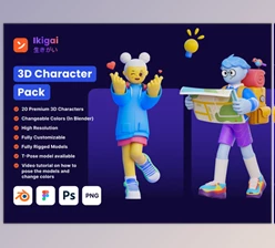 UI8 - Download Ikigai - 3D Character Pack