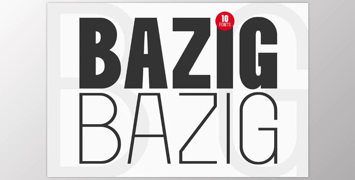 Download Bazig Modern Sans Serif Family - 10 Fonts (Creative Market 291874919)