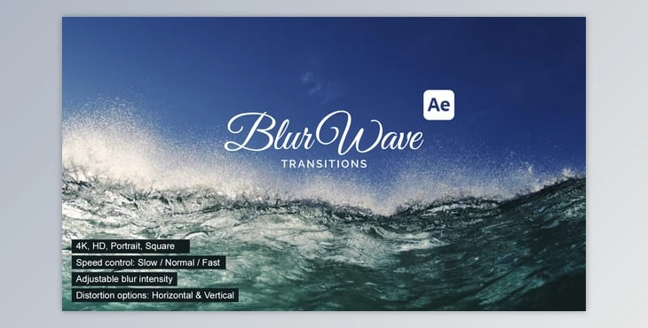 Download BlurWave Transitions (Videohive 60074704) - AE Project