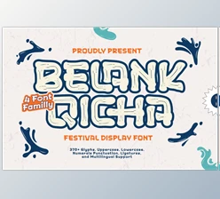 Download Belank Qicha - Festival Display Font (Creative Market 291777311)