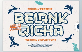 Download Belank Qicha - Festival <span class='badge badge-warning'>Display</span> <span class='badge badge-warning'>Font</span> (Creative Market 291777311)