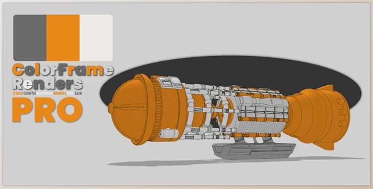 Blender - Download Colorframe Renders Pro v4.1.14 - Colorful Wireframe Renders Addon