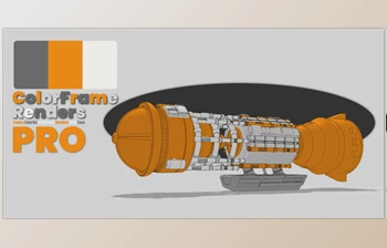 Blender - Download Colorframe Renders Pro v4.1.14 - Colorful <span class='badge badge-warning'>Wireframe</span> Renders Addon