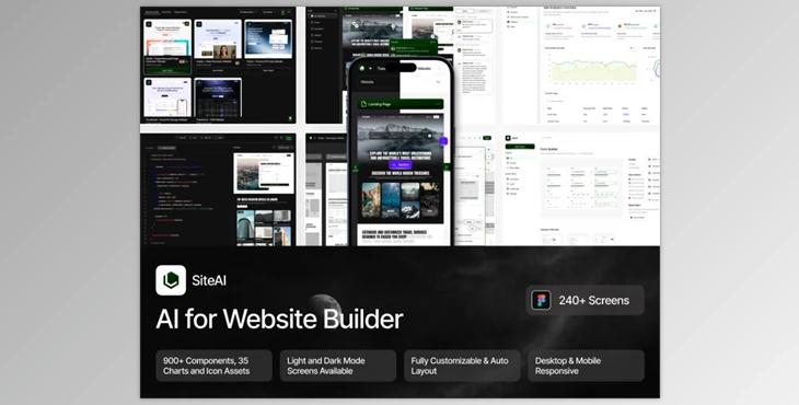 UI8 - Download SiteAI - AI for Website Builder Web App UI Kit