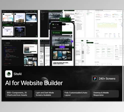 UI8 - Download SiteAI - AI for Website Builder Web App UI Kit