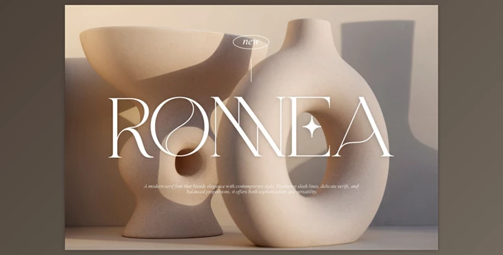 Fontbundles - Download Ronnea || Modern Minimalist Serif Font