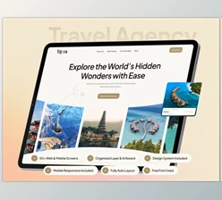 UI8 - Download Tripora - Travel Agency Website UI Kit