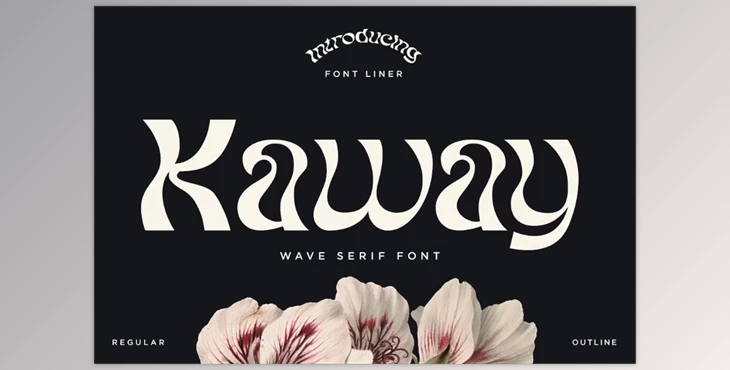 Download Kaway - Decorative Wave Font (Creative Market 291734557)