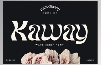 Download Kaway - Decorative <span class='badge badge-warning'>Wave</span> Font (Creative Market 291734557)