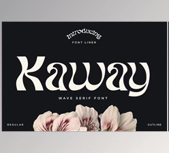 Download Kaway - Decorative Wave Font (Creative Market 291734557)