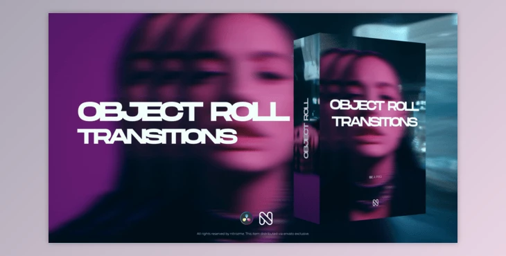 Download Object Roll Transitions for DaVinci Resolve (Videohive 60443303)