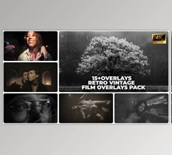 Download Vintage Film Overlays Retro Grain Scratches Cinematic FX (Videohive 60456771)