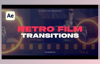 Download <span class='badge badge-warning'>Retro</span> Film Transitions for Premiere Pro (Videohive 58952352)