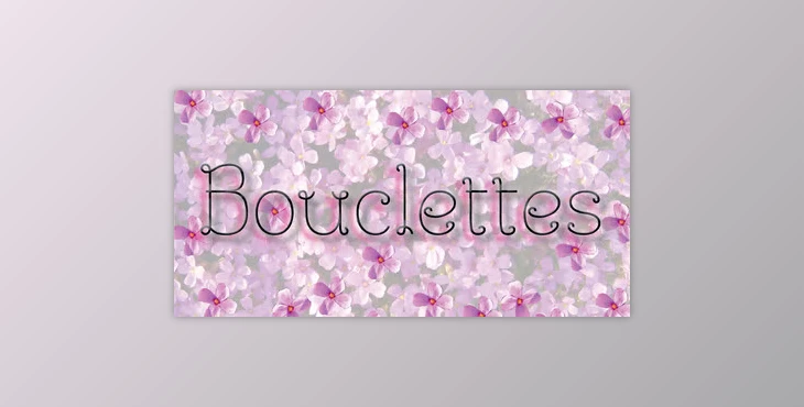 My Fonts - Download Bouclettes - Decorative Funny Serifs for Spring 4xOTF
