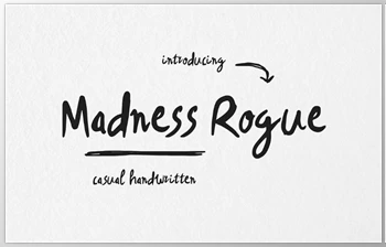 Download Madness Rogue <span class='badge badge-warning'>Casual</span> Handwritten Font (Creative Market 291882182)