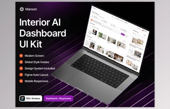 UI8 - Download Maroon - Interior AI Dashboard UI <span class='badge badge-warning'>Kit</span>