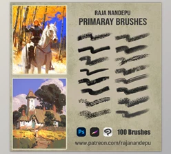 Gumroad - Download Raja Nandepu - Primary Brushes Raja Nandepu