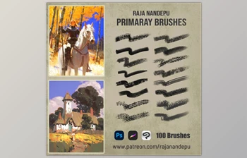 Gumroad - Download Raja Nandepu - Primary <span class='badge badge-warning'>Brushes</span> Raja Nandepu
