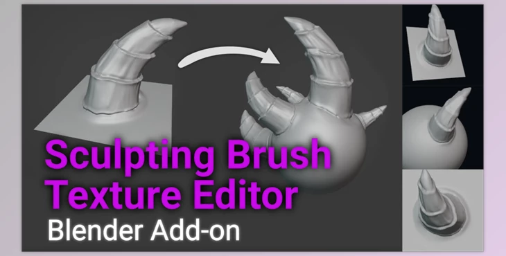 Blender - Download Sculpting Brush Texture Editor v1.1.8
