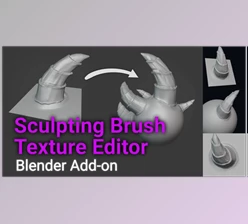 Blender - Download Sculpting Brush Texture Editor v1.1.8