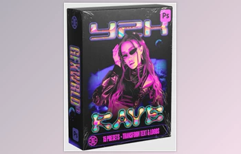 GFXWRLD - Download Y2K <span class='badge badge-warning'>Rave</span> Text Styles Pack (Vol. 1)