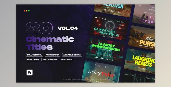 Download Cinematic Titles vol.04 | Premiere Pro (Videohive 60317889)