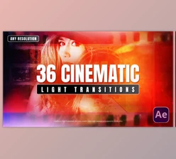 Download Cinematic Light Transitions (VideoHive 60506418) - AE Project