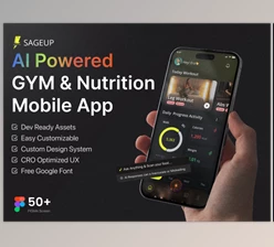 UI8 - Download Sageup AI Powered Gym & Nutrition Mobile App UI Kit