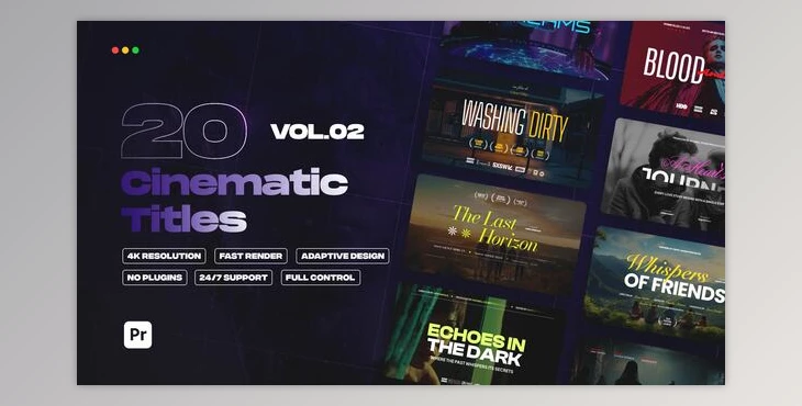 Download Cinematic Titles vol.02 | Premiere Pro (Videohive 60317877)