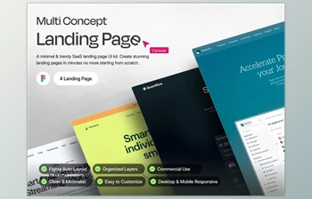 UI8 - Download <span class='badge badge-warning'>Multi</span> Concept Landing Page - UI KIT