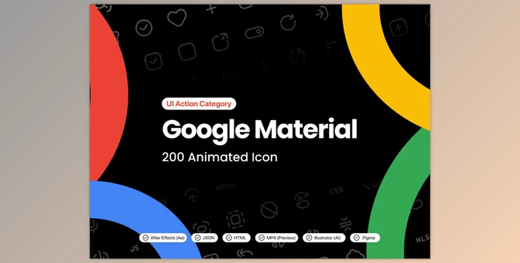 UI8 - Download Google Material ─ 200 Animated Icons
