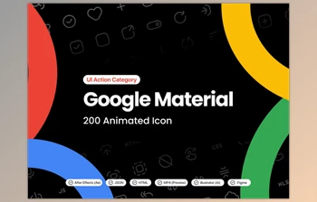 <span class='badge badge-warning'>UI8</span> - Download Google Material ─ 200 Animated <span class='badge badge-warning'>Icons</span>
