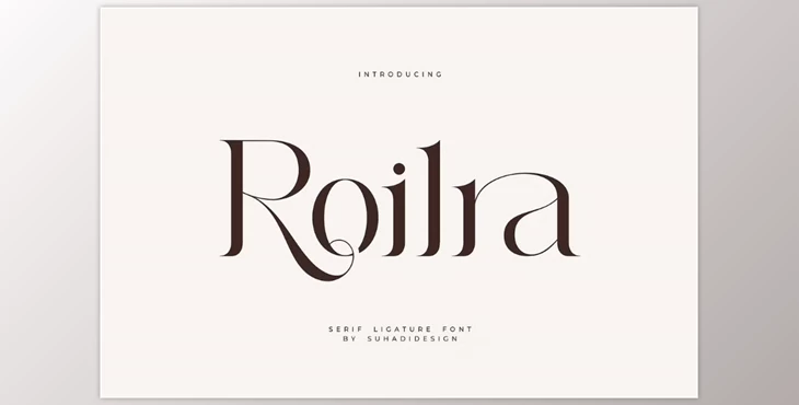Download Roilra - Serif Ligature Font (Creative Market 291805128)
