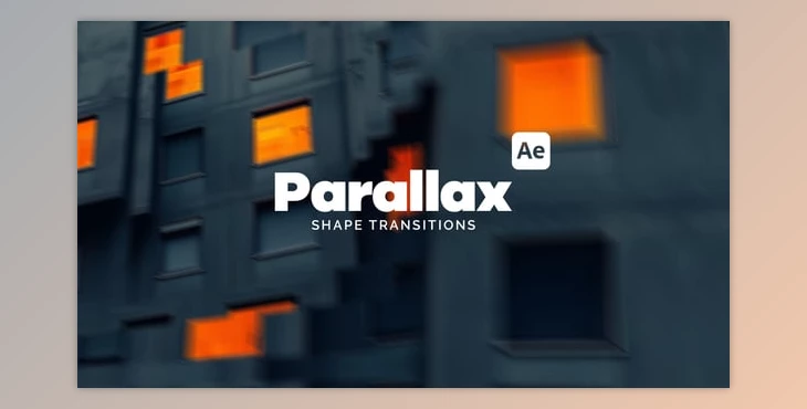 Download Parallax Shape Transitions (Videohive 60522626) - AE Project