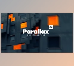 Download Parallax Shape Transitions (Videohive 60522626) - AE Project