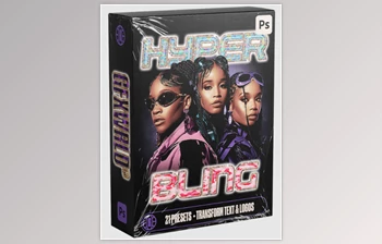 GFXWORLD - Download Hyper Bling Text Styles <span class='badge badge-warning'>Pack</span> (Vol. 1)