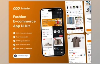 UI8 - Download Iminte - Fashion Ecommerce Mobile App UI <span class='badge badge-warning'>Kit</span>