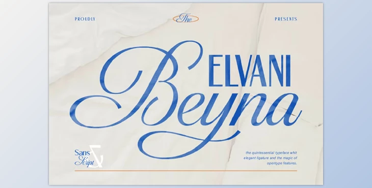 Download Beyna Elvani - Elegant Sans & Script (Creative Market 291814867)