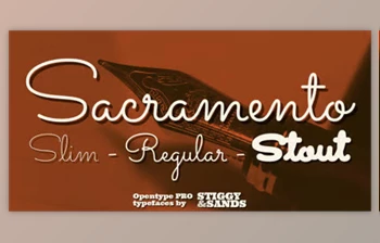 My Fonts - Download Sacramento Pro - A <span class='badge badge-warning'>Fine</span> Pen-Line Style of the 1950’s OTF