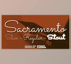 My Fonts - Download Sacramento Pro - A Fine Pen-Line Style of the 1950’s OTF
