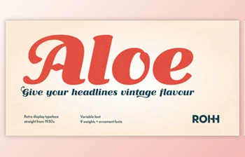 My Fonts - Download Aloe - 1930's Display <span class='badge badge-warning'>Font</span> Family 18xOTF