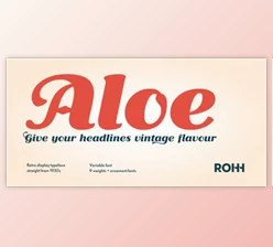 My Fonts - Download Aloe - 1930's Display Font Family 18xOTF