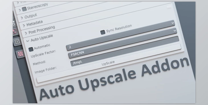 Blender - Download Auto Upscale Addon v0.0.6