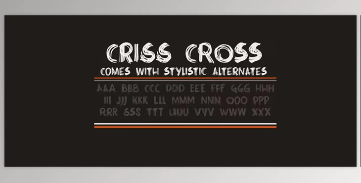 My Fonts - Download Criss Cross - Scratchy, Scribbly, Rough'n Tough 4xOTF