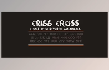 My <span class='badge badge-warning'>Fonts</span> - Download Criss Cross - Scratchy, Scribbly, Rough'n Tough 4xOTF